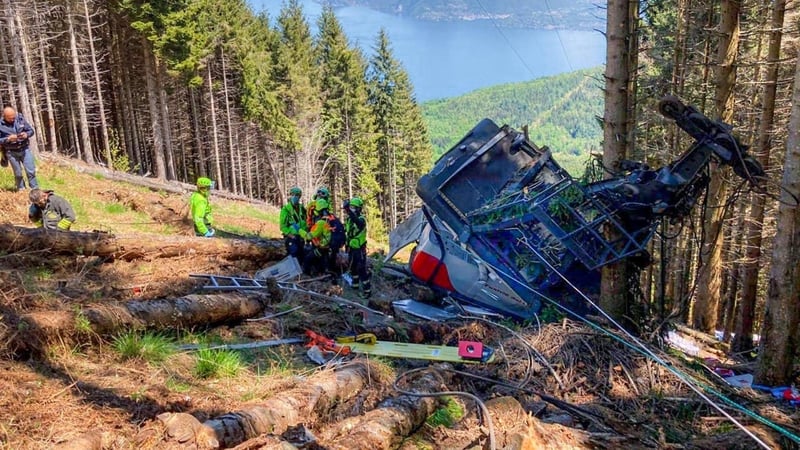 The lift had just recently reopened following the gradual lifting of coronavirus restrictions (Image: Corpo Nazionale Soccorso Alpino Speleologico)