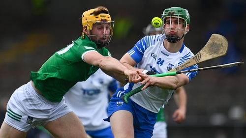 Michael Kiely in action against Tom Morrisey of Limerick