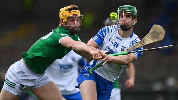 Michael Kiely in action against Tom Morrisey of Limerick