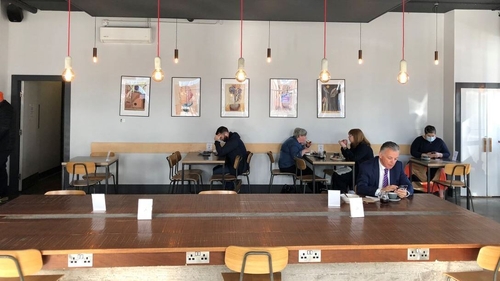 Six people from an unlimited number of households can sit inside together in pubs, cafés and restaurants