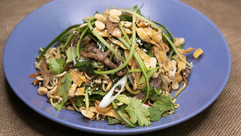 Wade Murphy's confit duck & noodle salad.