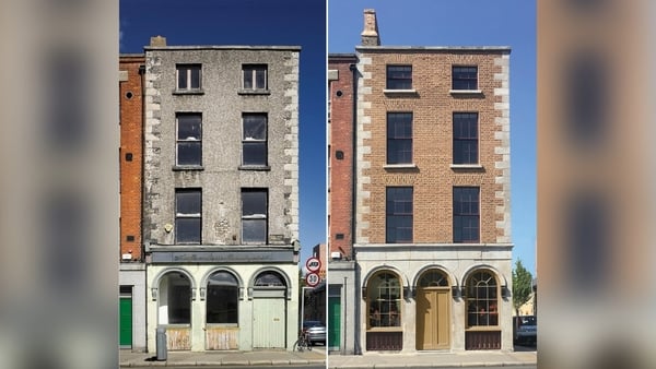 Before and after pictures reveal the scale of the restoration project at 18 Ormond Quay in Dublin