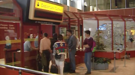 Dublin Airport departures, 1991