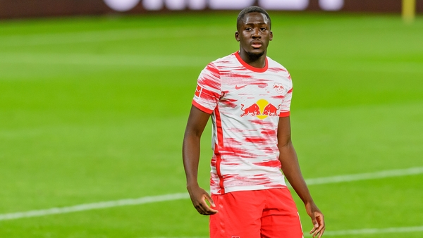 Ibrahima Konate was an unused substitute in both legs of Leipzig's Champions League last-16 loss to Liverpool