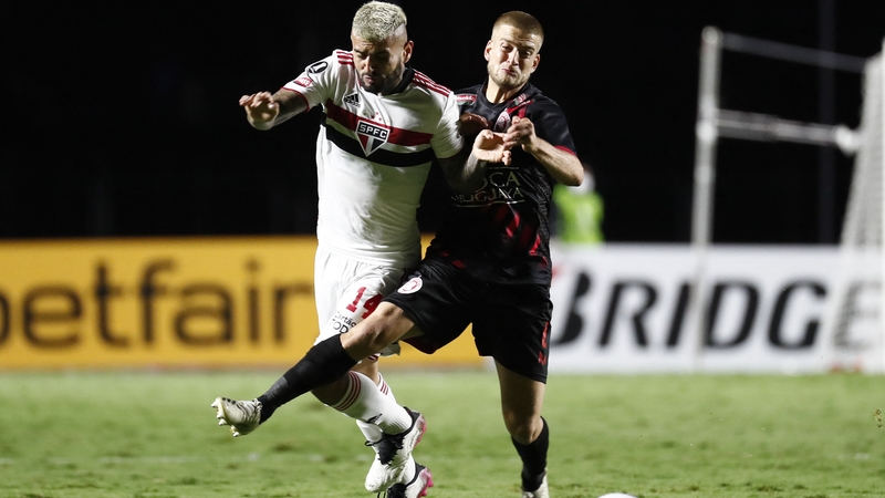 Francisco Duarte, right, was in "perfect condition" after the incident, according to his club Rentistas