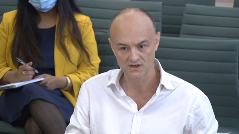 Dominic Cummings gave evidence to the Commons health and science committees