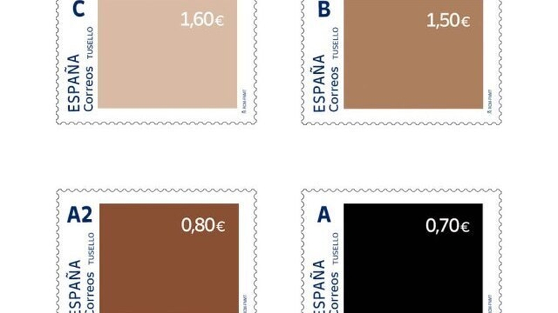 The anti-racism stamps. Courtesy: Correos