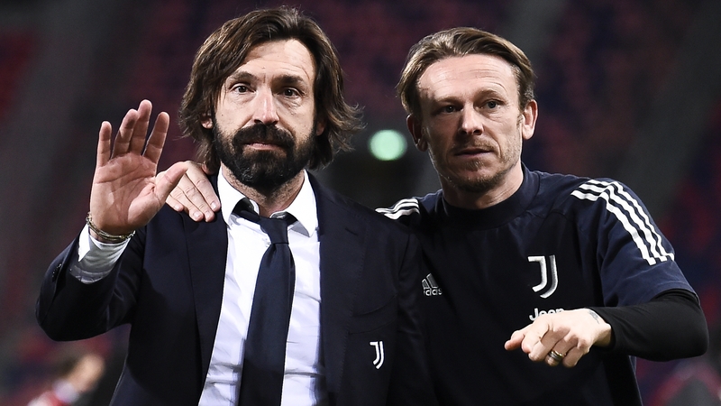 Andrea Pirlo (L) won the Italian Super Cup and Coppa Italia