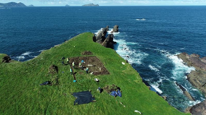 A two-week excavation and survey of the headland's fort is under way