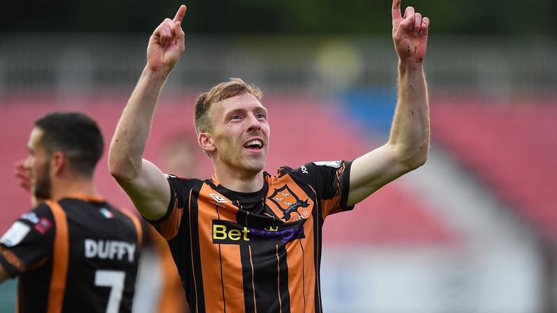 David McMillan of Dundalk celebrates