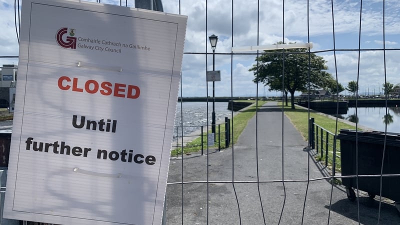 Barriers have been erected at the popular spot in Galway