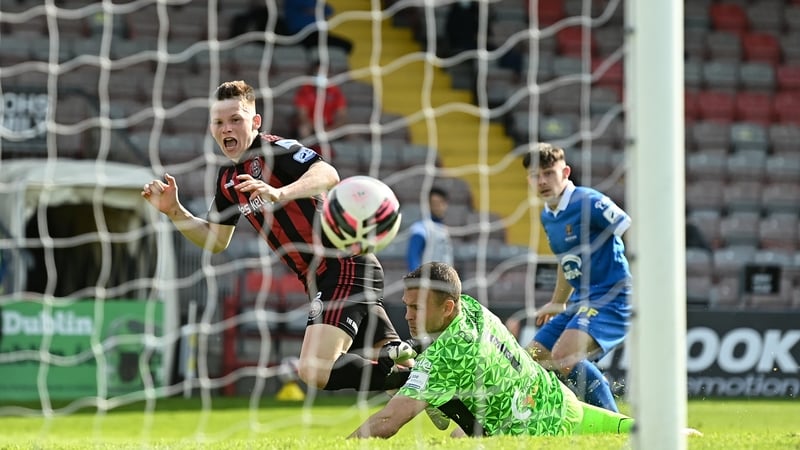 Andy Lyons scored Bohs' third