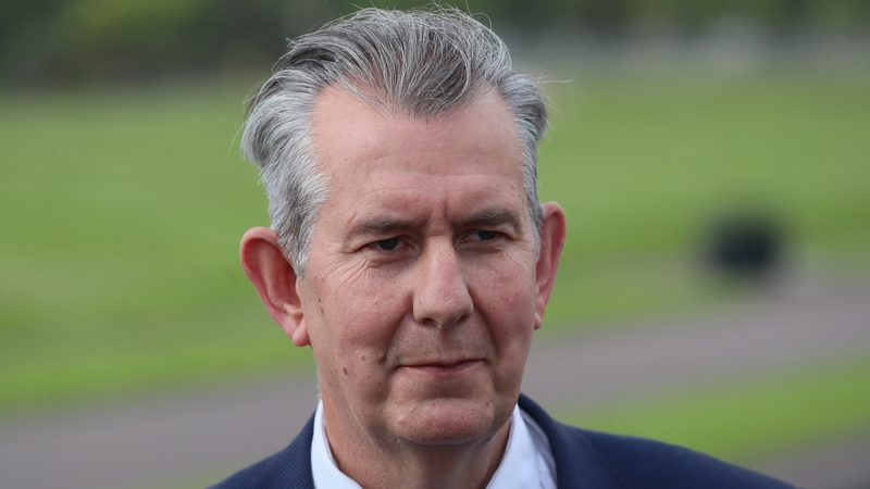 Edwin Poots accused the EU of doing 'demonstrable harm' to the peace process (file pic)