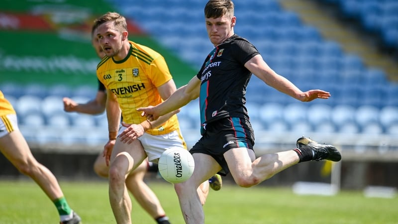 James Carr slams home his second goal of the day