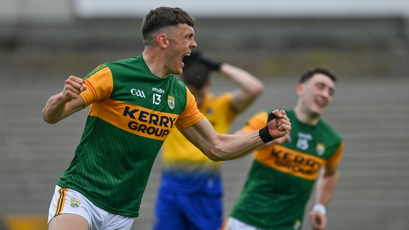 David Clifford celebrates after scoring Kerry's first goal