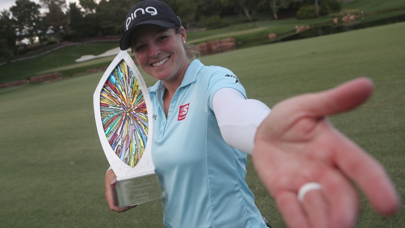 Ally Ewing claimed the inaugural Bank of Hope LPGA Match-Play