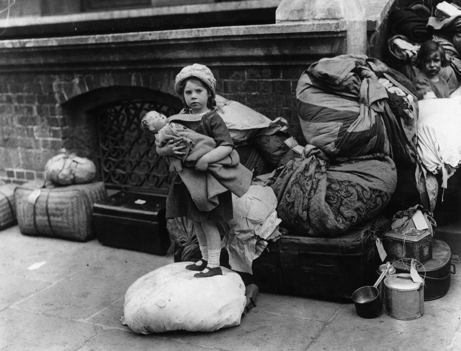 A Catholic child arrives in Dublin in June 1922, having fled violence in Belfast Photo: Topical Press Agency/Getty Images