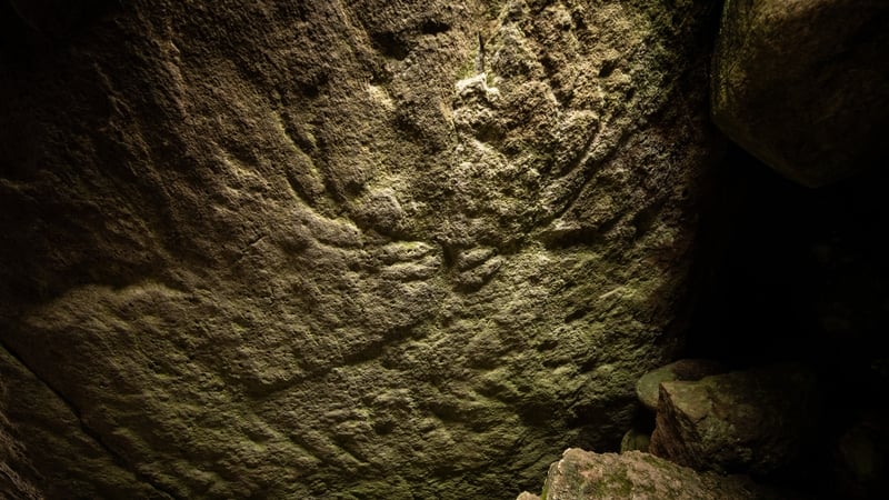 The carvings depict two male red deer with fully grown antlers (Pics: Historic Environment Scotland)