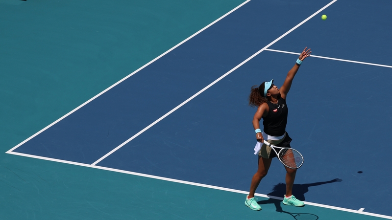 Naomi Osaka at the Miami Open earlier this year. Photo: Mark Brown/Getty Images