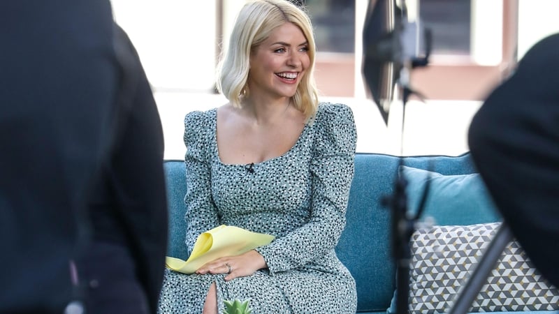 Holly Willoughby on the set of This Morning