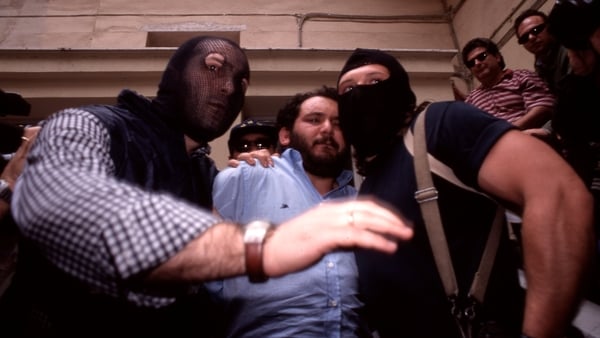 Giovanni Brusca (C), seen here after his arrest, spent 25 years in prison