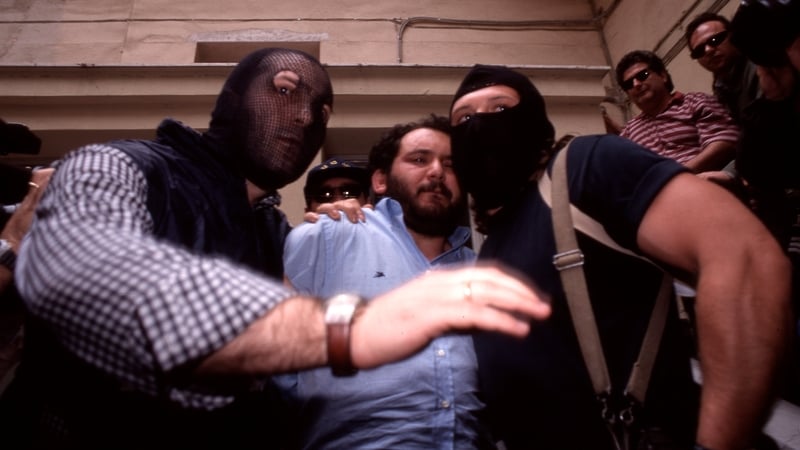 Giovanni Brusca (C), seen here after his arrest, spent 25 years in prison