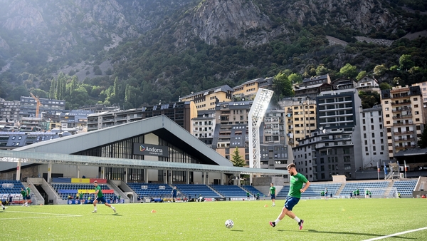 Ireland trained at the mountaintop stadium on Wednesday