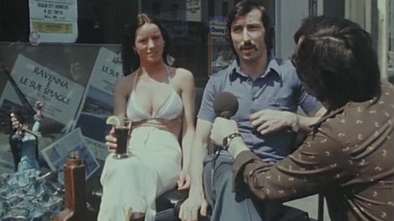 Travel agent in Dublin during the heatwave (1976)