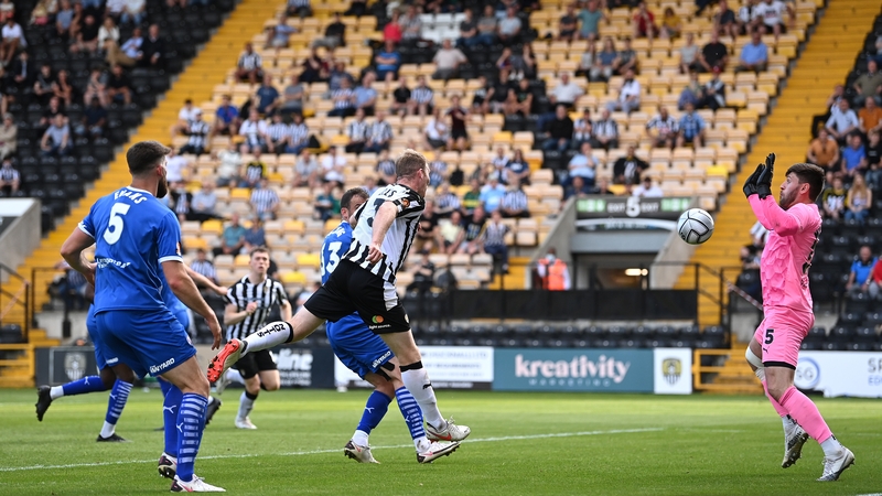Mark Ellis heads home a late winner for Notts County