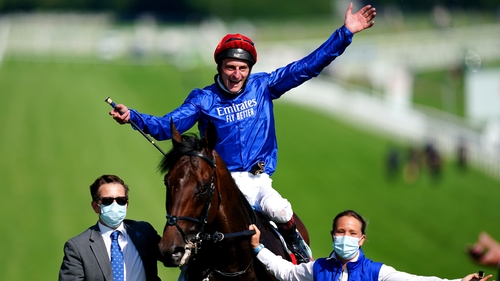 Adam Kirby and Adayar were shock winners of the Epsom Derby on Saturday.