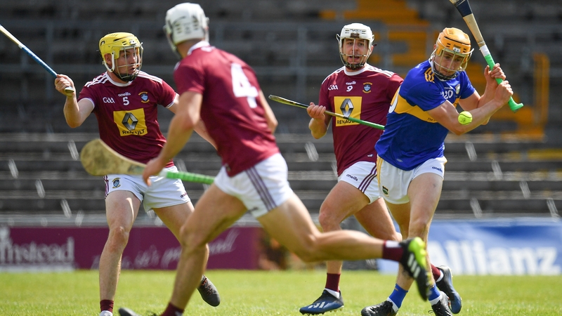 Mark Kehoe of Tipperary shoots to score his side's fourth goal