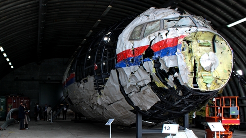 The judges visited the shrapnel-pierced wreckage for the first time in May