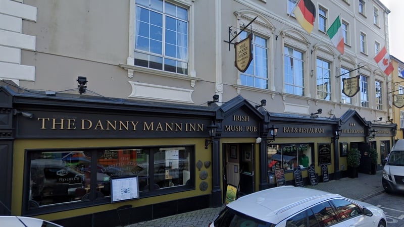 The hotel has been severely damaged, but nearby buildings were saved