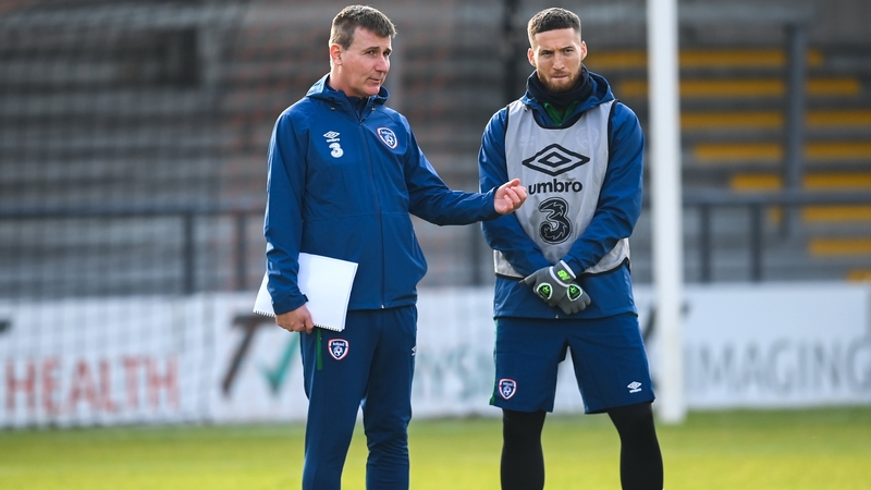 Kenny and Matt Doherty during a training session in London last November