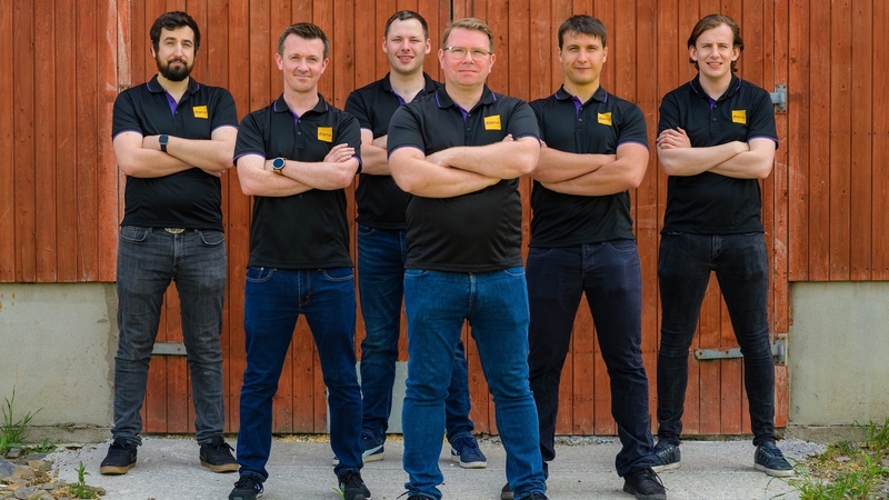 Members of the Iamus Technologies team, Brian Martin, Shane Phelan, Owen Grogan, Shane Kiernan (CEO), Thibaut Remark and Michael McGlynn