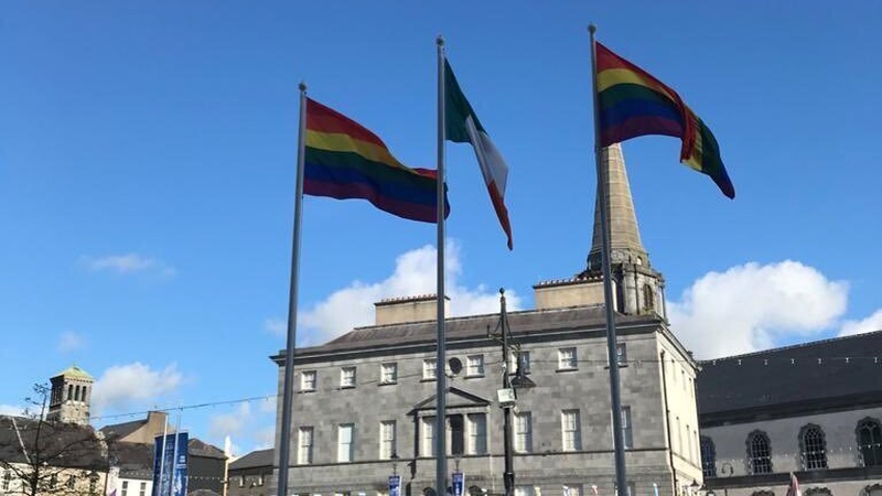 The flags had been erected to mark 'Pride of the Déise'