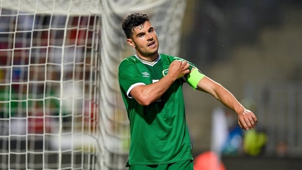 John Egan came closest to scoring for Ireland in Budapest