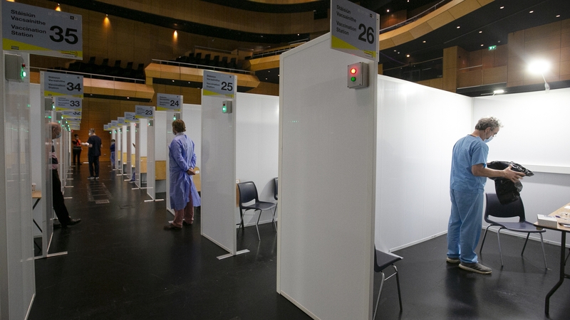 HSE guidelines say a person must attend a vaccination centre alone