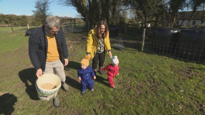 Cathy and Keith Wheatley with twins Ted and Elsie