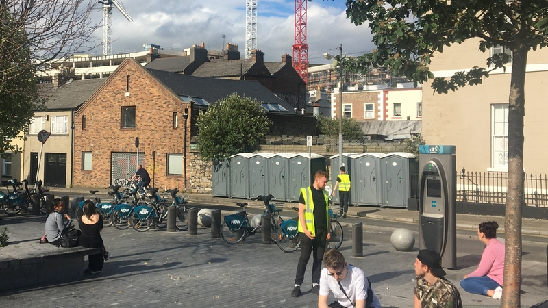 The new portable toilets in Portobello, Dublin