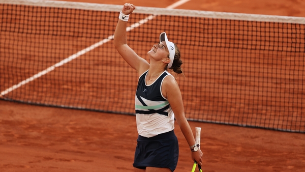 Barbora Krejcikova celebrates