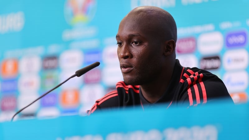 Lukaku speaks to the media at the post-match press conference