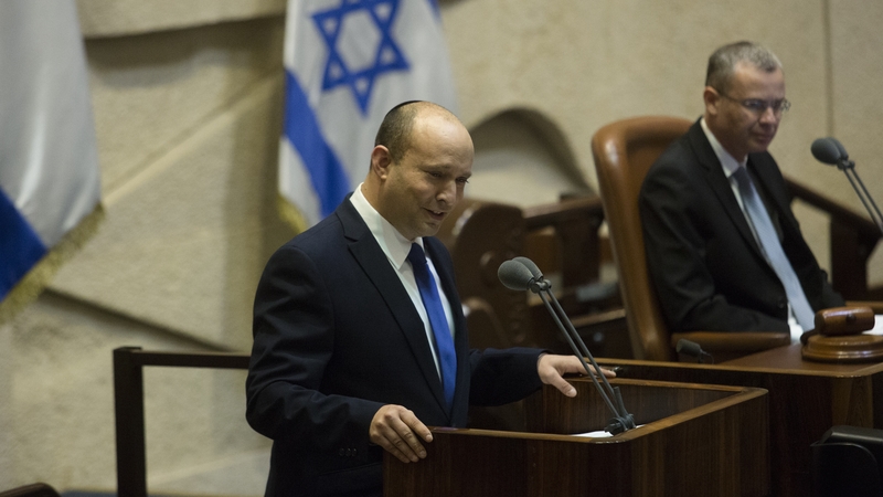 Naftali Bennett, the leader of the new coalition government