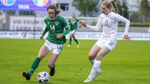 Heather Payne scored her first international goal in Ireland's 3-2 loss on Friday