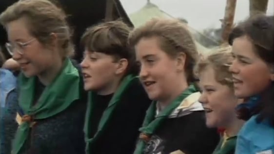 Girl Guides at Melleray '91 in County Waterford.