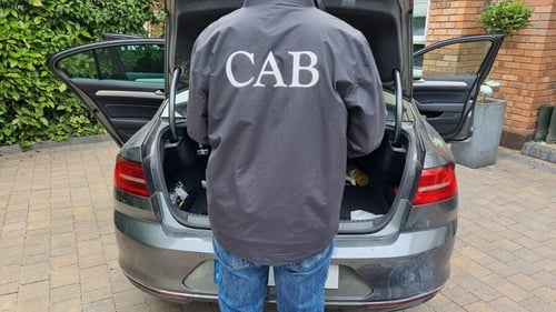 The Criminal Assets Bureau carried out raids across four counties this morning