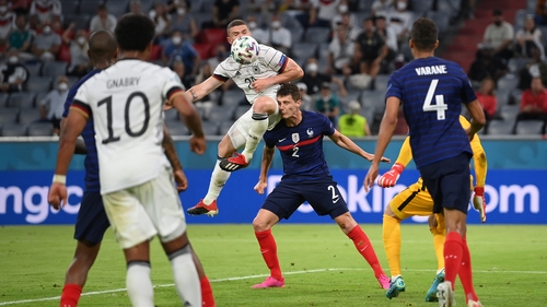 Benjamin Pavard took two heavy knocks to the head in France's win over Germany