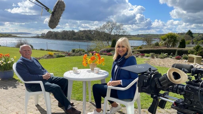 Miriam O'Callaghan during the making of the new documentary, meeting Billy Kohner