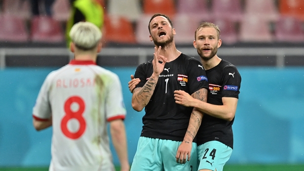 Arnautovic immediately after his goal