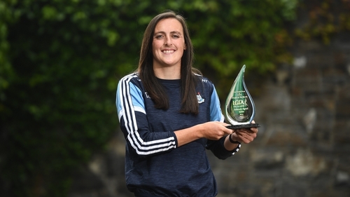 Hannah Tyrrell with her award